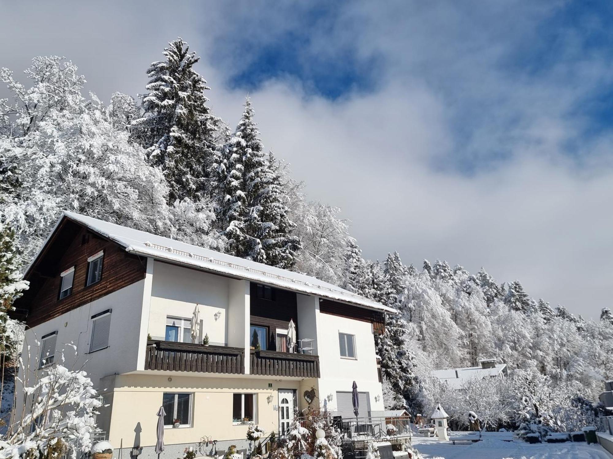 Ferienhaus Burgblick Treffen Exteriör bild